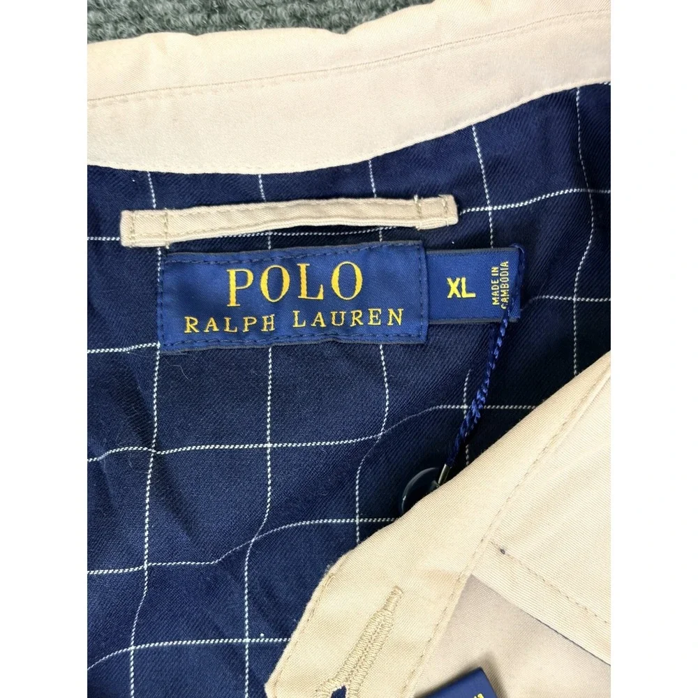 NWT‎ Polo Ralph Lauren  Men's  Khaki Bi-Swing Full-Zip Jacket Polyester Size 2XL